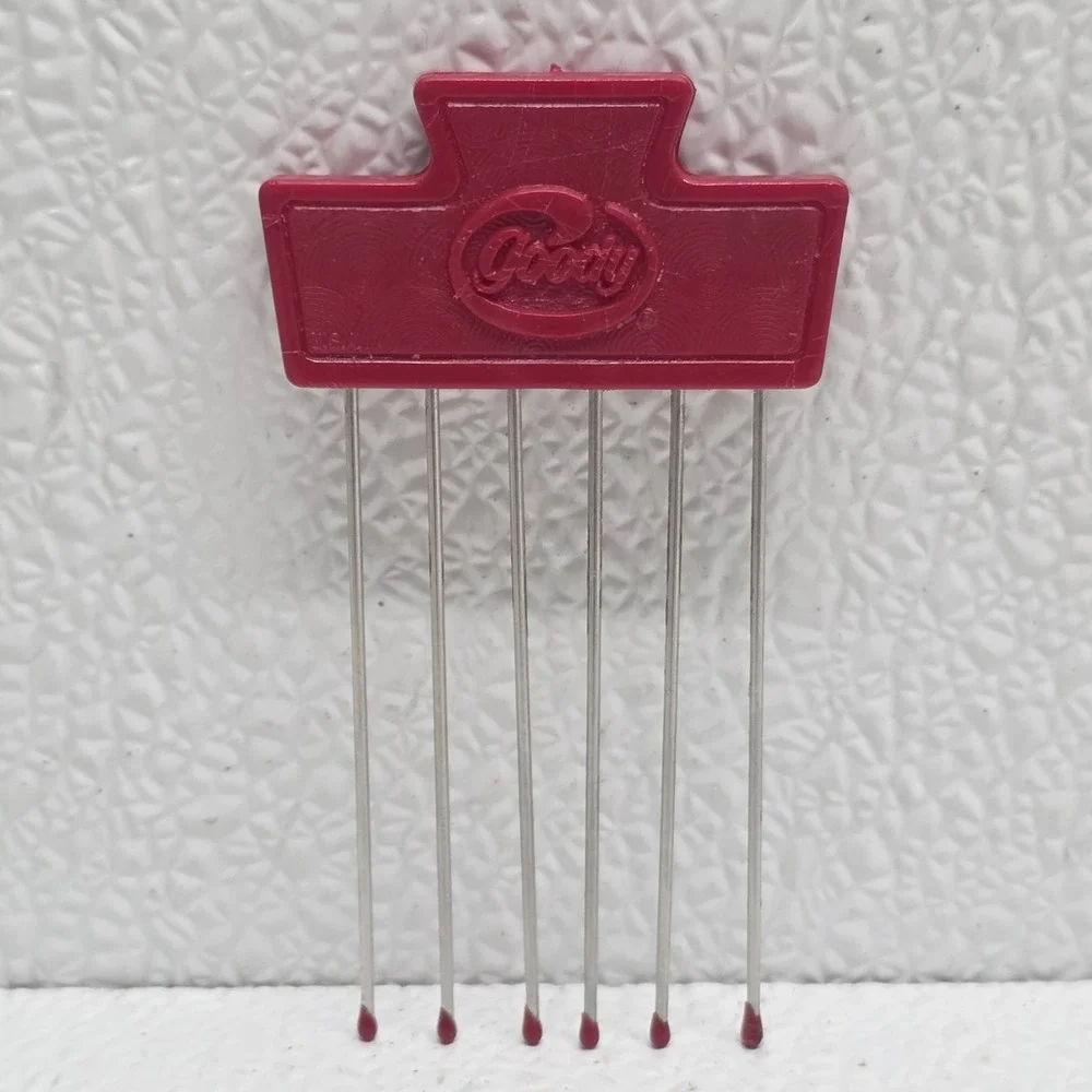 Vintage Goody Hair Lift Picks Lot of 5 Metal Prong Styling Combs USA